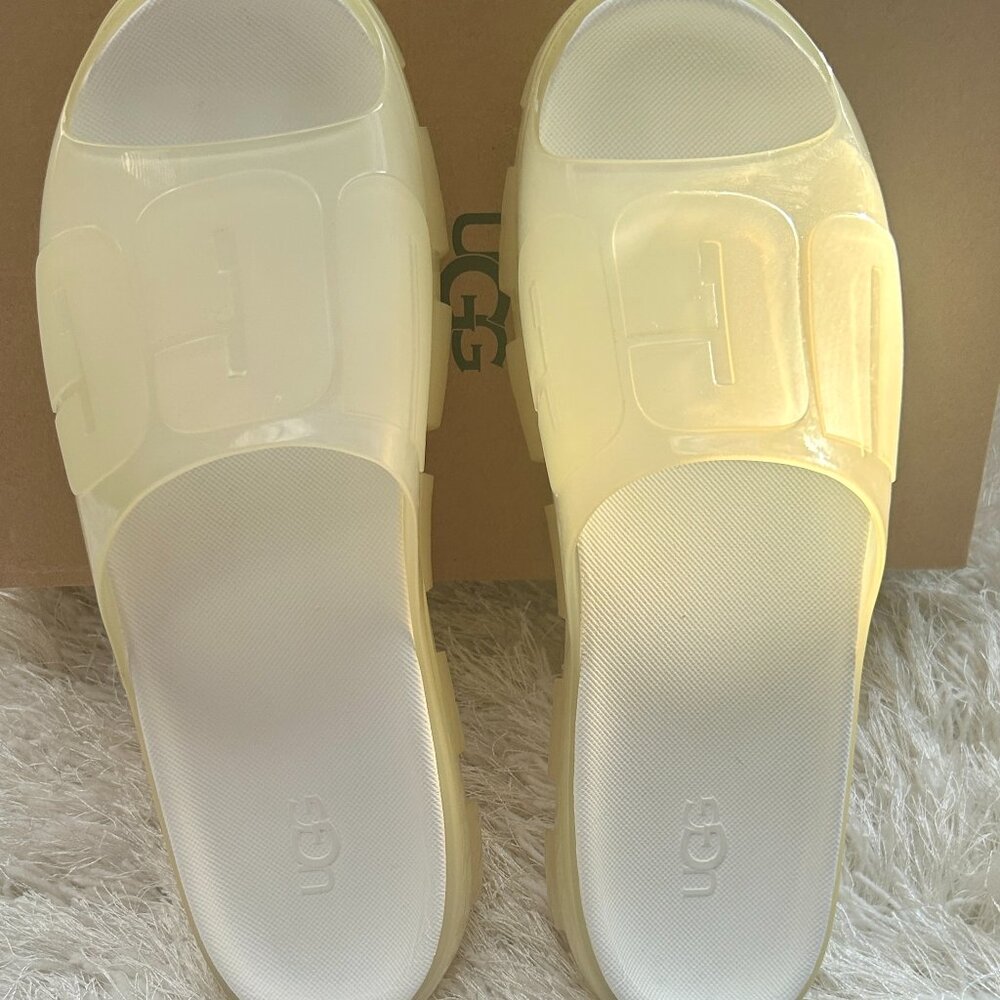 Ugg Jella Clear Slides Size 11 with Box
